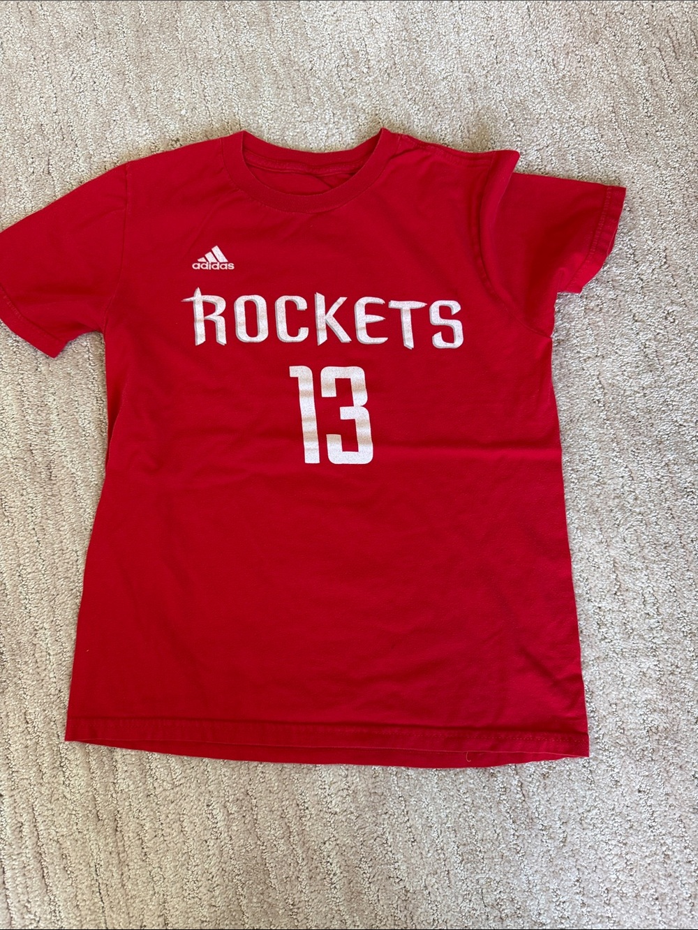 adidas Kids Rockets Red Short-Sleeve Tee with #13